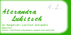 alexandra lukitsch business card